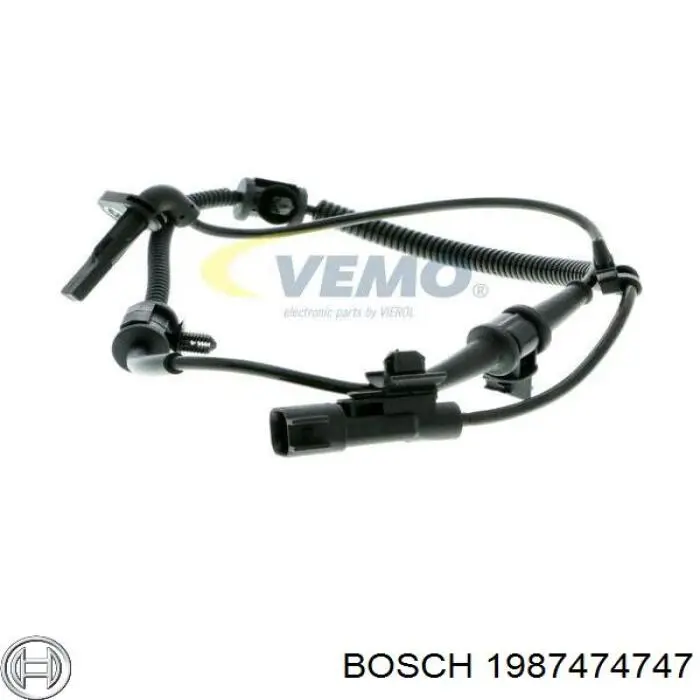 Комплект пружинок кріплення дискових колодок, задніх Bosch 1987474747