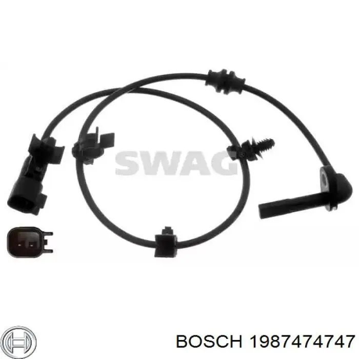 Купити 1987474747 Bosch Комплект пружинок кріплення дискових колодок, задніх
