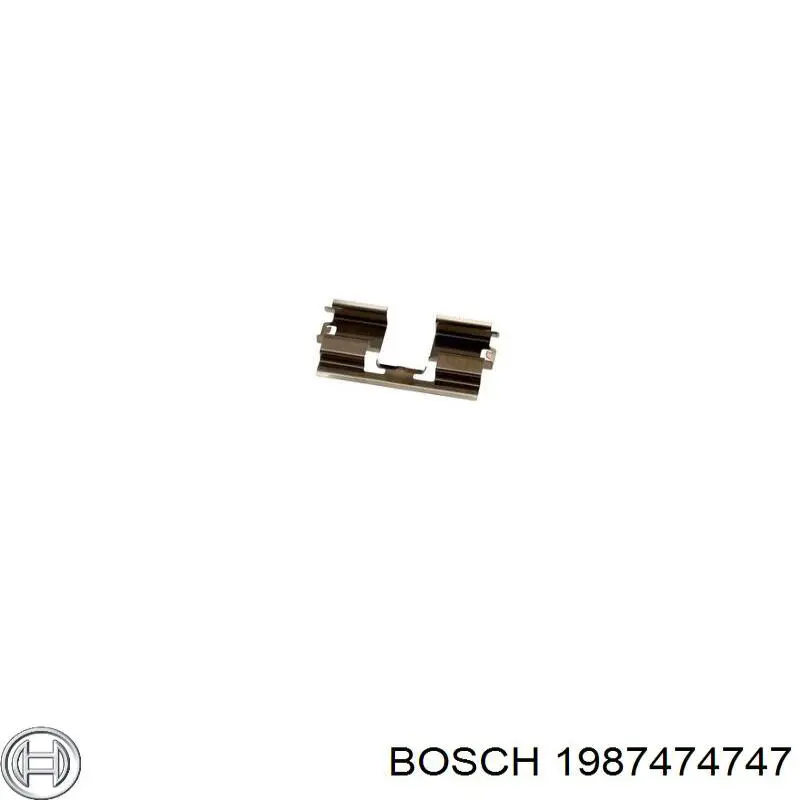 1987474747 Bosch колодки гальмові задні, дискові
