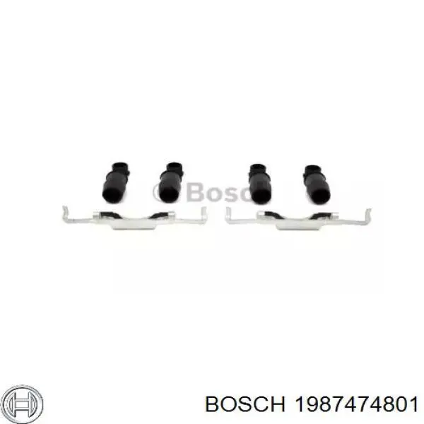 Комплект пружинок кріплення дискових колодок, задніх 1987474801 Bosch