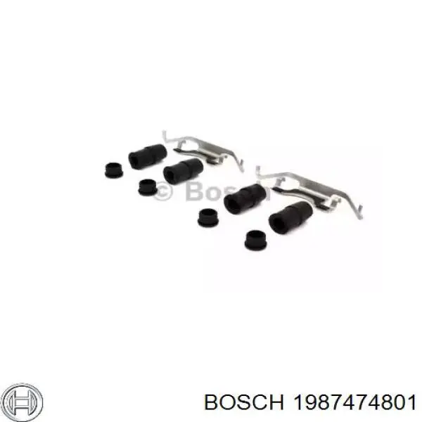 Купити A0014212391 Mercedes Комплект пружинок кріплення дискових колодок, задніх