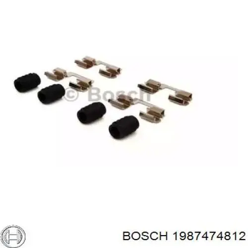 Комплект пружинок кріплення дискових колодок, задніх 1987474812 Bosch