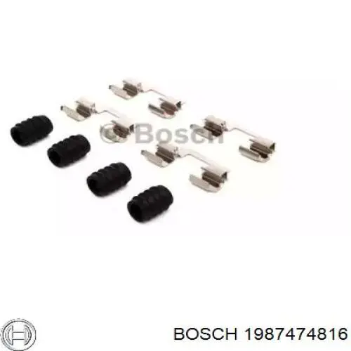 Купити 1987474816 Bosch Комплект пружинок кріплення дискових колодок, задніх