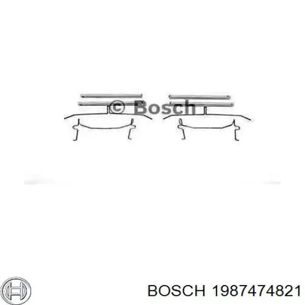 1987474821 Bosch ремкомплект гальмівних колодок