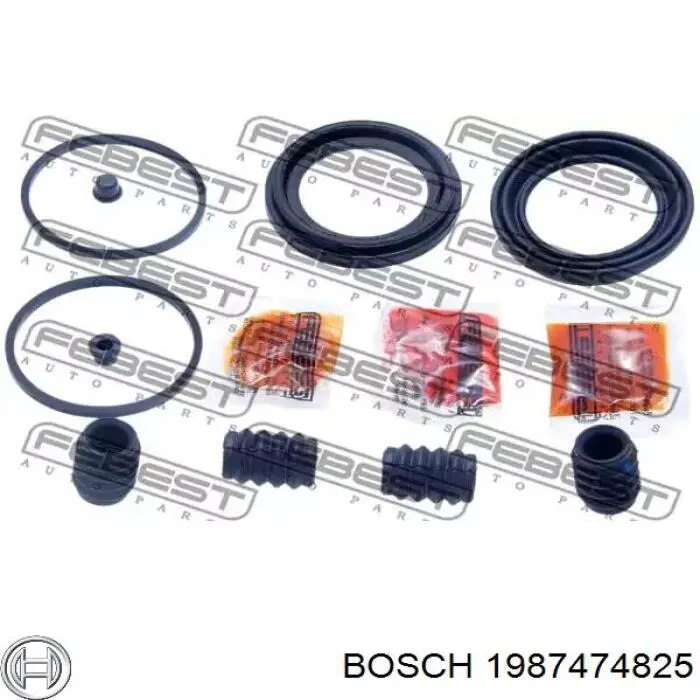 Комплект пружинок кріплення дискових колодок, передніх Bosch 1987474825 ціна, від 9.45 USD