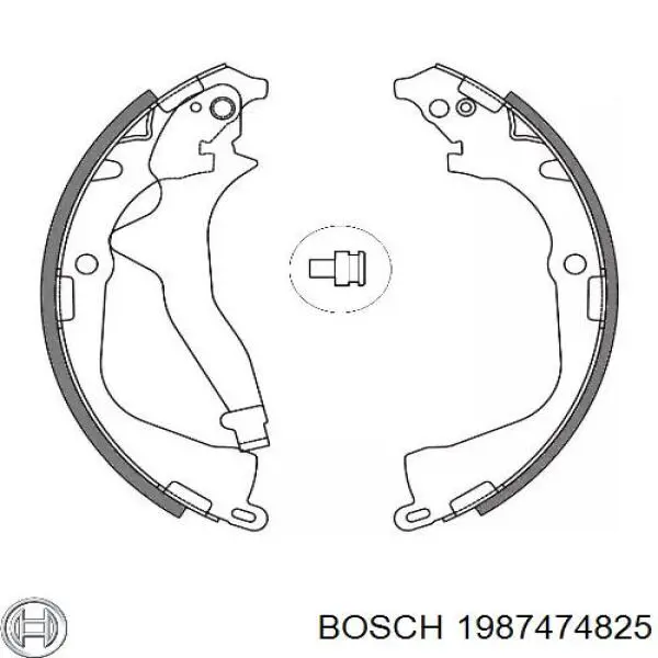 Купити 1987474825 Bosch Комплект пружинок кріплення дискових колодок, передніх