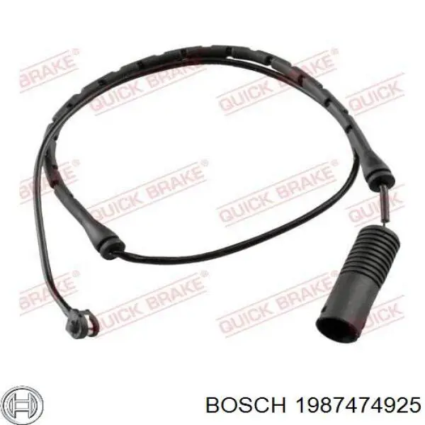 Датчик зносу гальмівних колодок, передній 1987474925 Bosch