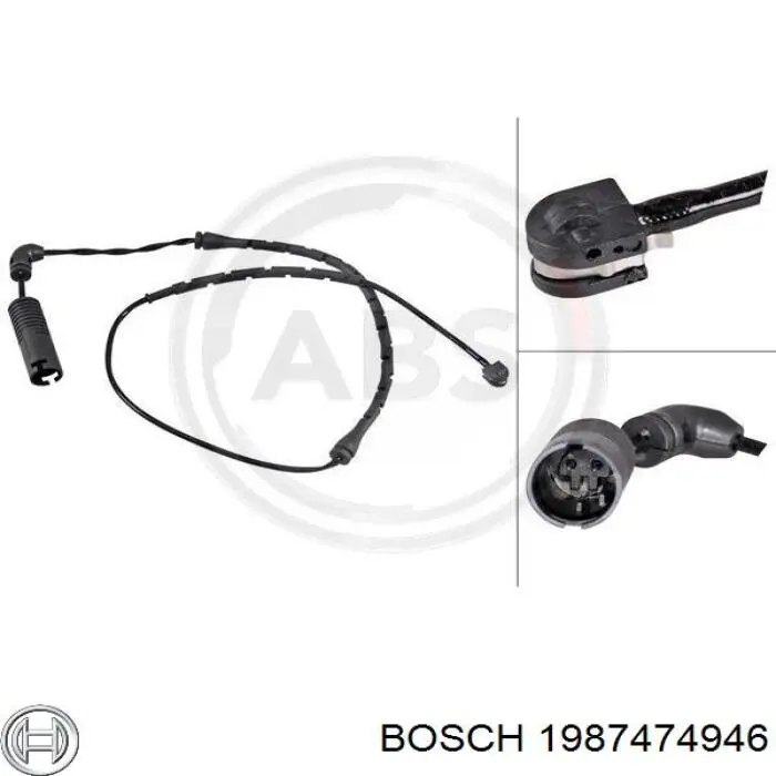 1987474946 Bosch Датчик зносу гальмівних колодок, задній
