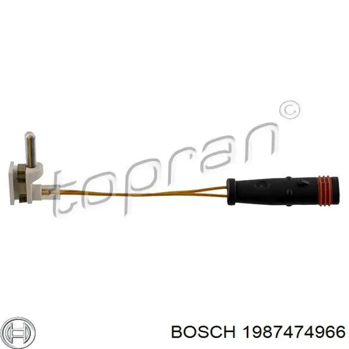 Датчик зносу гальмівних колодок, задній Bosch 1987474966