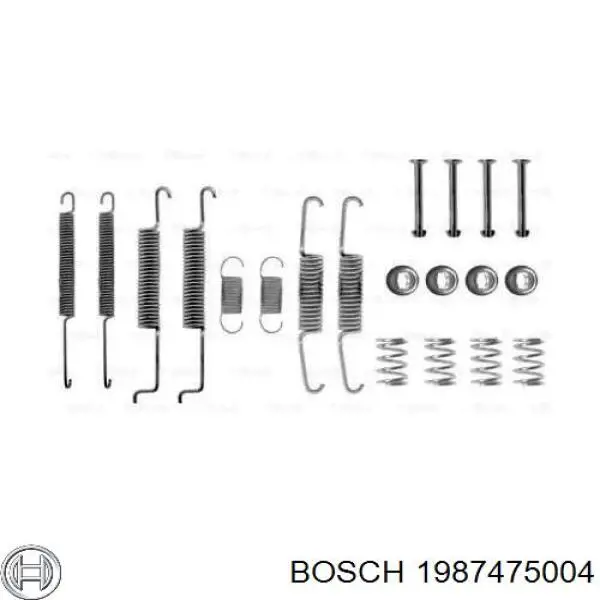 Монтажний комплект задніх барабанних колодок 1987475004 Bosch