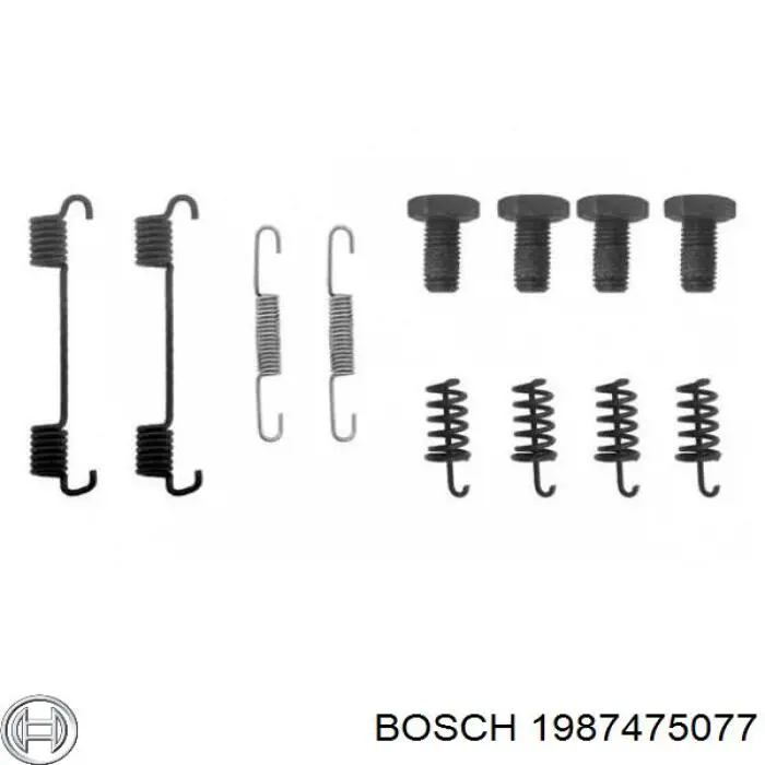1987475077 Bosch Ремкомплект стоянкового гальма