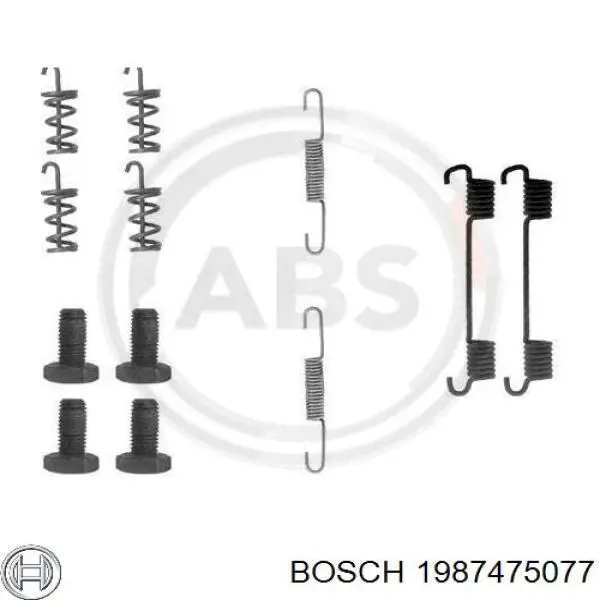 Ремонтний комплект гальма стоянки Bosch 1987475077 ціна, від 5.83 USD