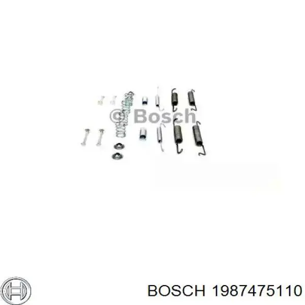 Монтажний комплект задніх барабанних колодок 1987475110 Bosch