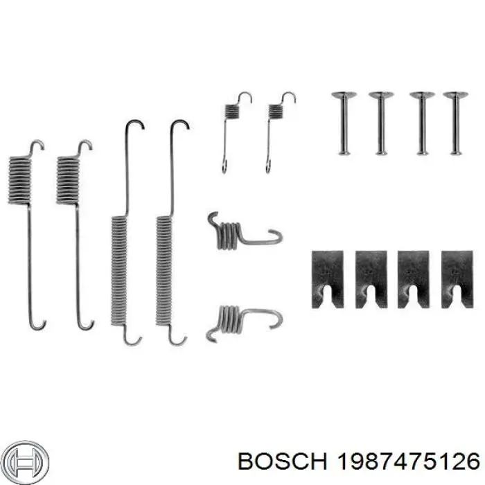 Ремкомплект гальмівних колодок 1987475126 Bosch