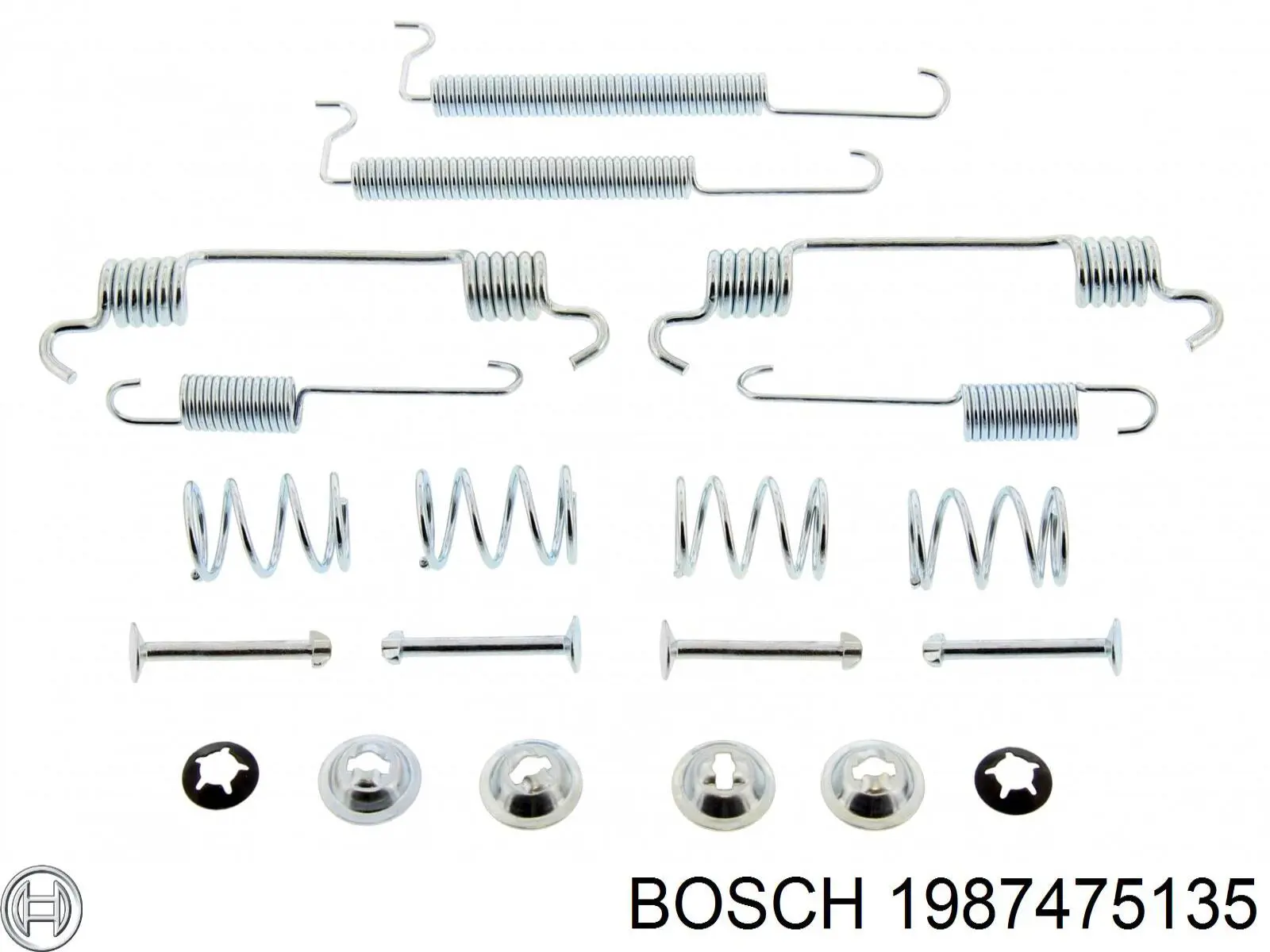 Купити 1987475135 Bosch Монтажний комплект задніх барабанних колодок