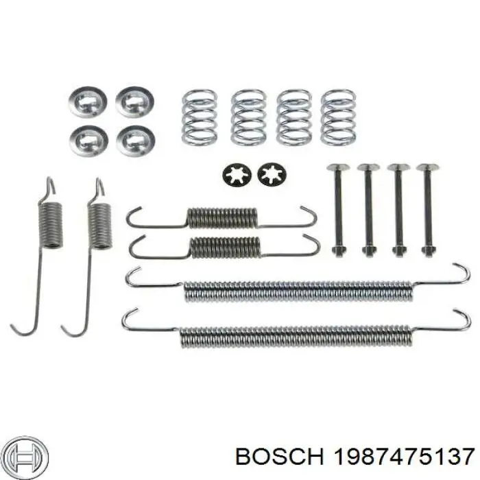 1987475137 Bosch ремкомплект гальмівних колодок