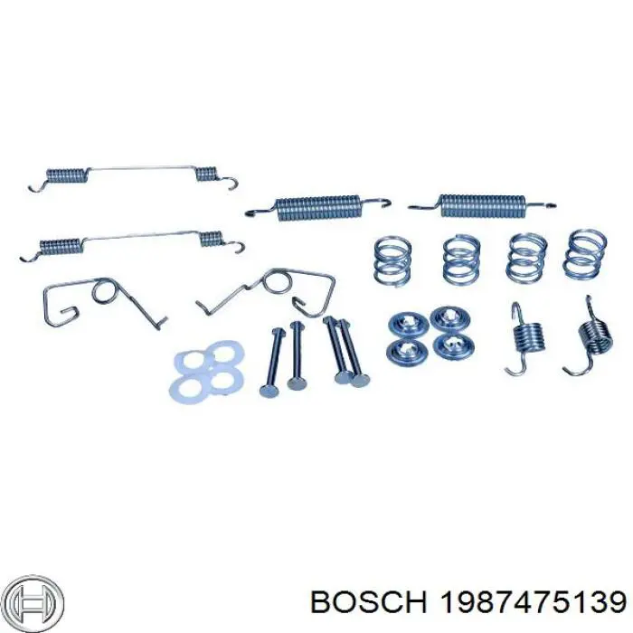 1987475139 Bosch ремкомплект гальмівних колодок