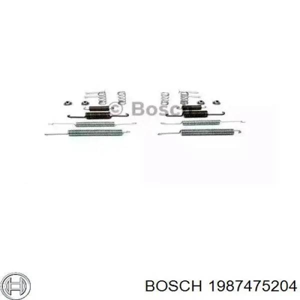 Купити 1987475204 Bosch Монтажний комплект задніх барабанних колодок