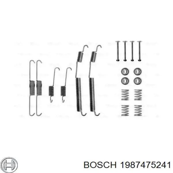 Монтажний комплект задніх барабанних колодок Bosch 1987475241