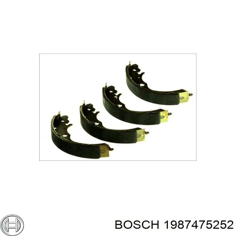 Монтажний комплект задніх барабанних колодок Bosch 1987475252