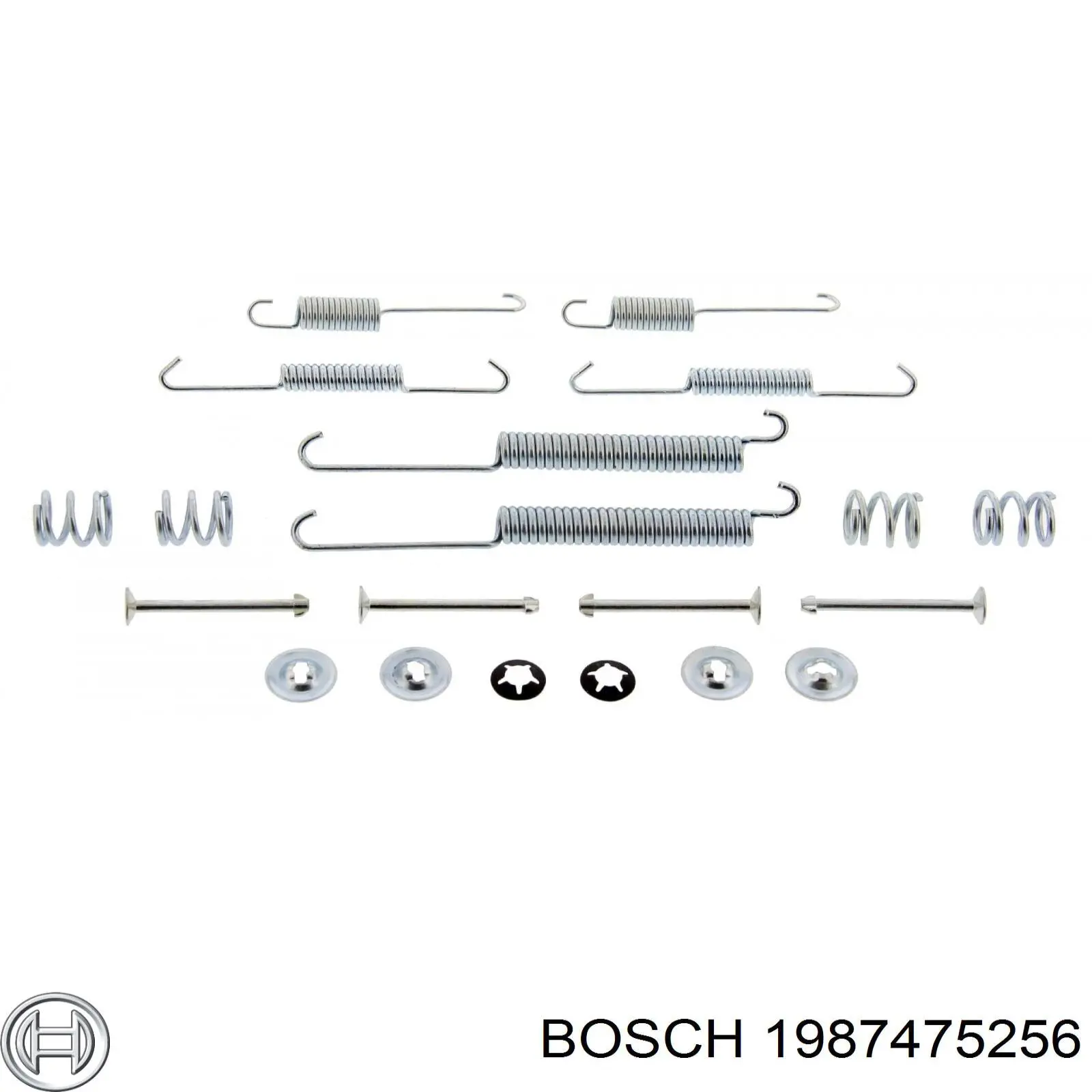 1987475256 Bosch монтажний комплект задніх барабанних колодок