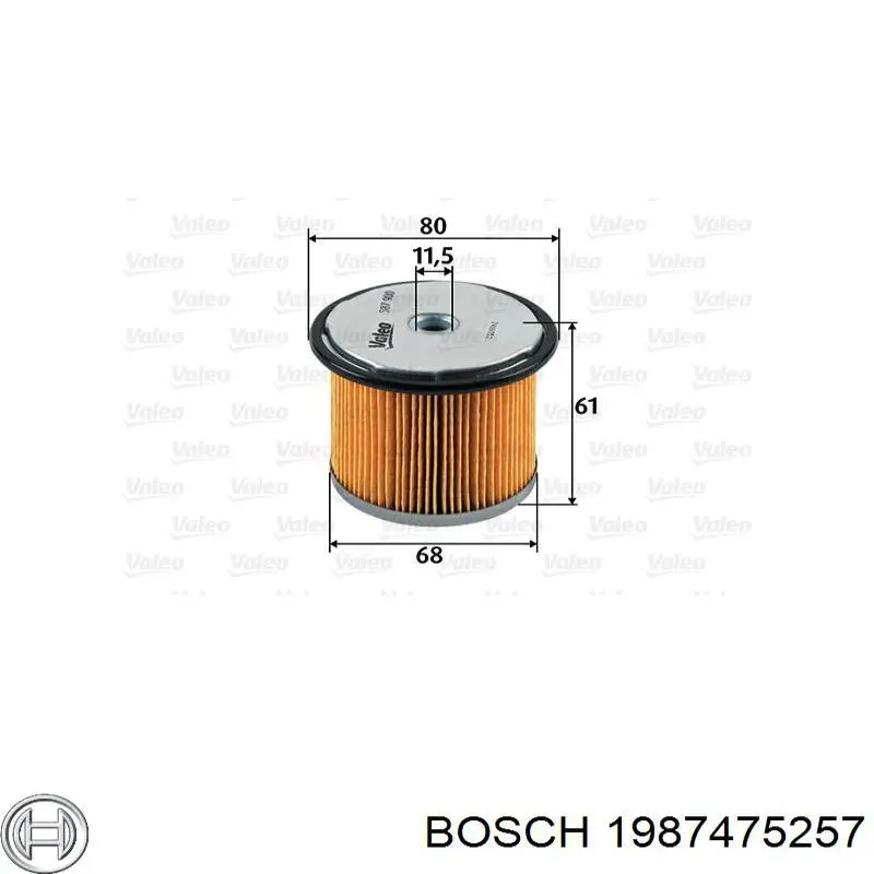 1987475257 Bosch Монтажний комплект задніх барабанних колодок