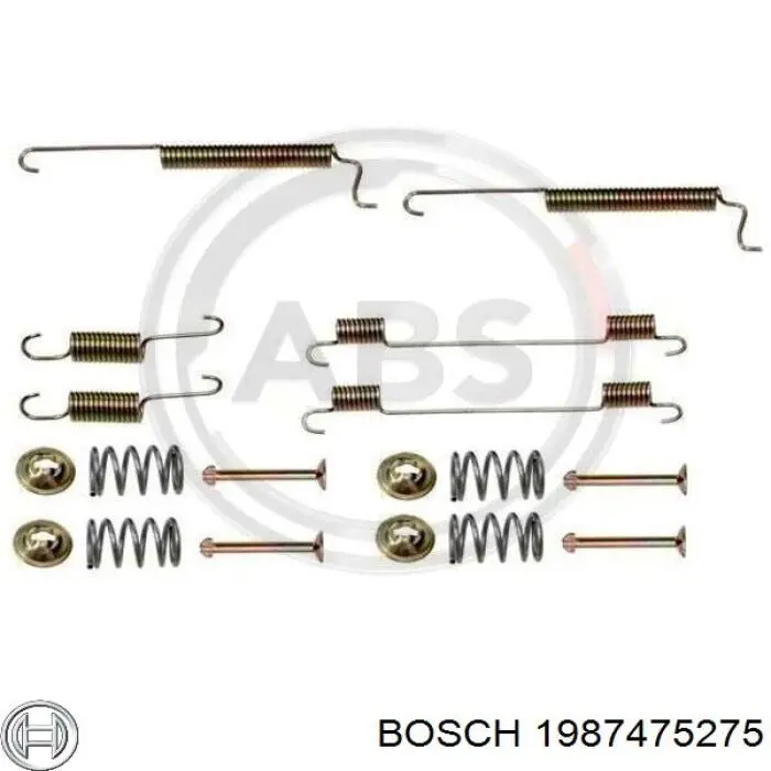 Монтажний комплект задніх барабанних колодок 1987475275 Bosch