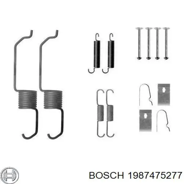1987475277 Bosch механізм підведення (самопідведення барабанних колодок/розвідний ремкомплект)