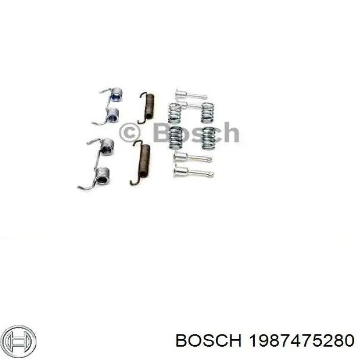 Ремкомплект гальмівних колодок Bosch 1987475280 ціна, від 10.18 USD