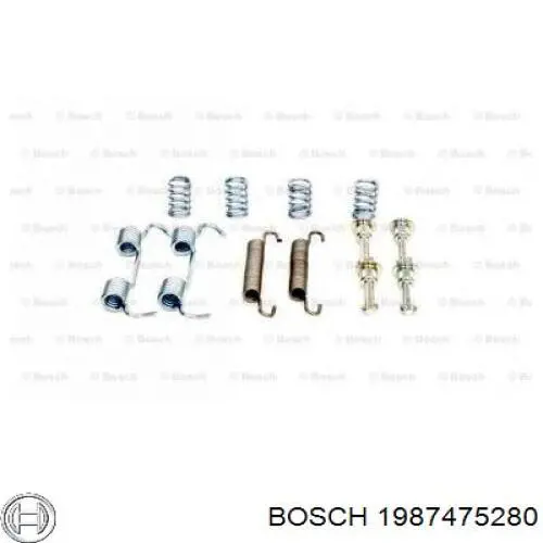 1987475280 Bosch ремкомплект гальмівних колодок