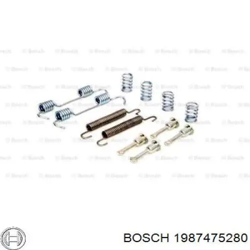 Ремкомплект гальмівних колодок Bosch 1987475280