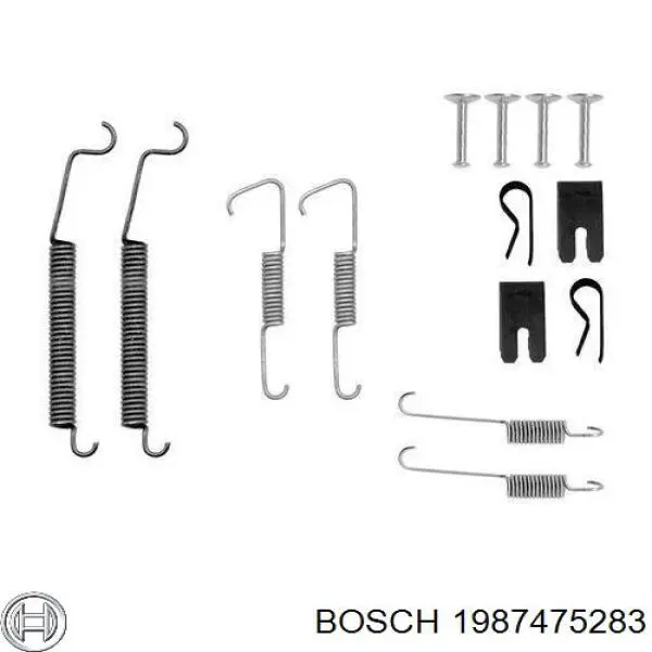 1987475283 Bosch ремкомплект гальмівних колодок