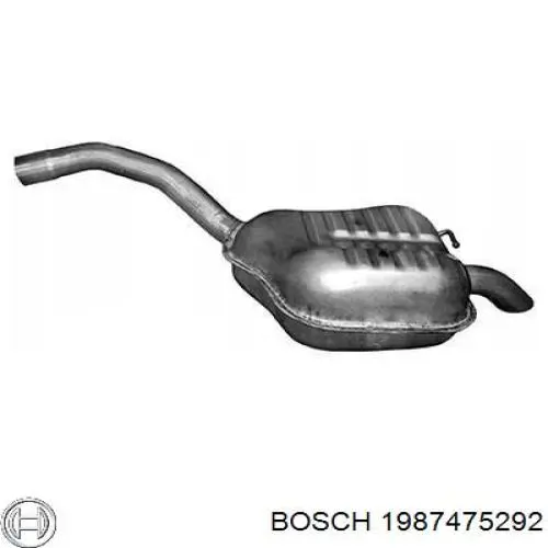Купити 1987475292 Bosch Монтажний комплект задніх барабанних колодок