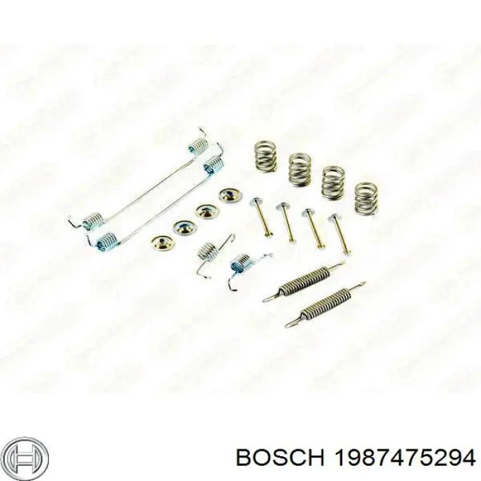 Купити 1987475294 Bosch Монтажний комплект задніх барабанних колодок
