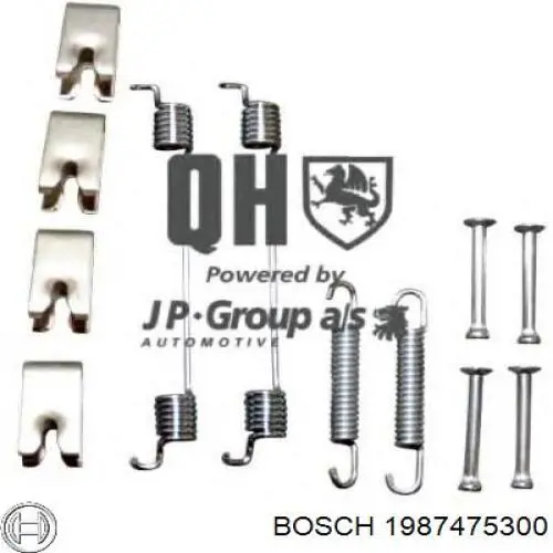 Купити 1987475300 Bosch Монтажний комплект задніх барабанних колодок