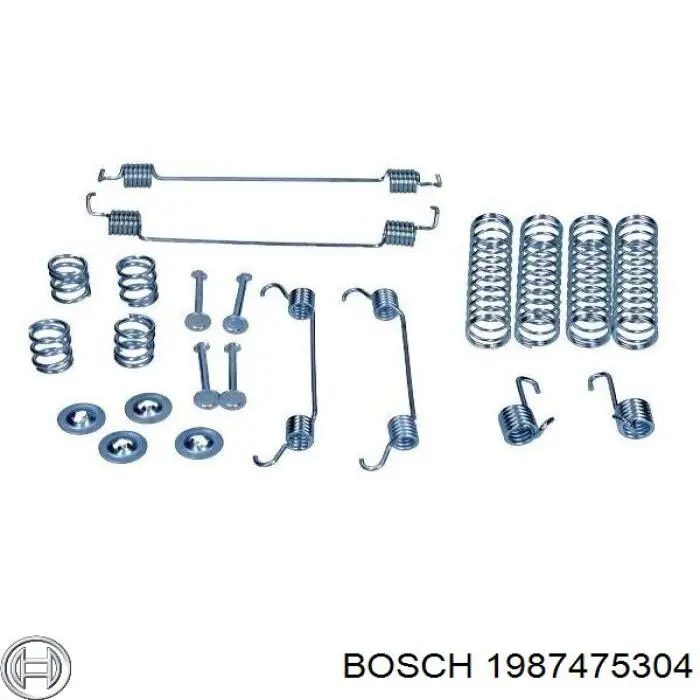 Монтажний комплект задніх барабанних колодок Bosch 1987475304