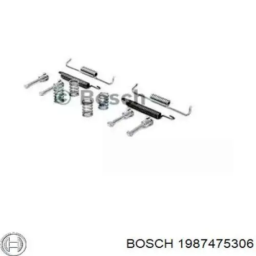 Монтажний комплект задніх барабанних колодок 1987475306 Bosch
