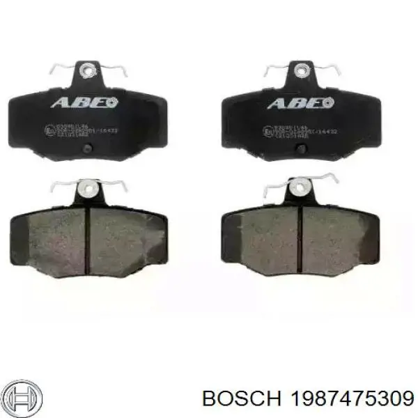 Купити 1987475309 Bosch Монтажний комплект задніх барабанних колодок