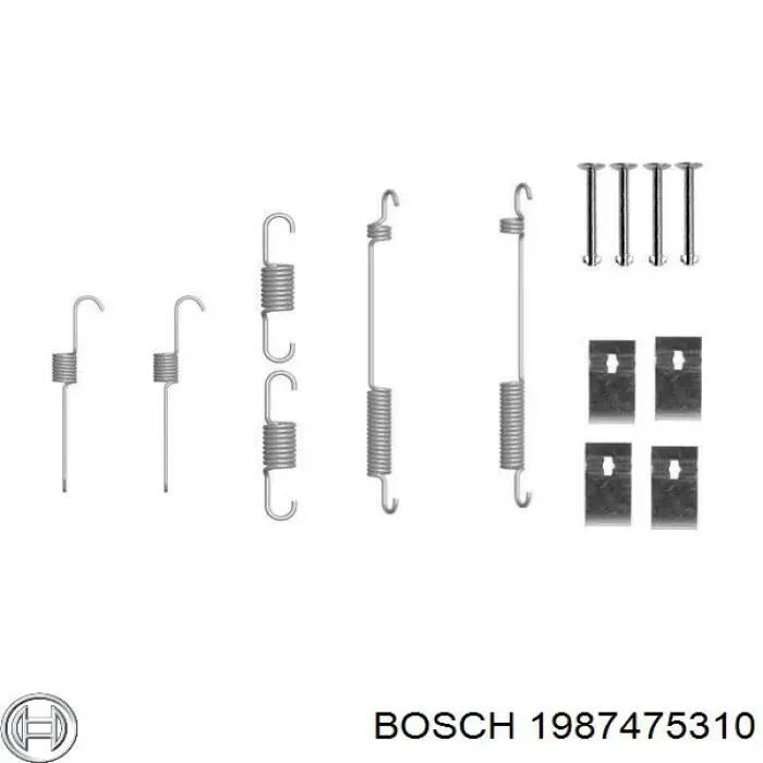 Купити 1987475310 Bosch Ремкомплект гальмівних колодок