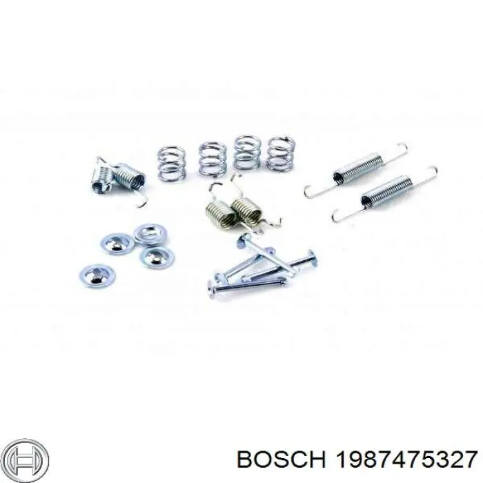 Монтажний комплект задніх барабанних колодок Bosch 1987475327 ціна, від 4.62 USD