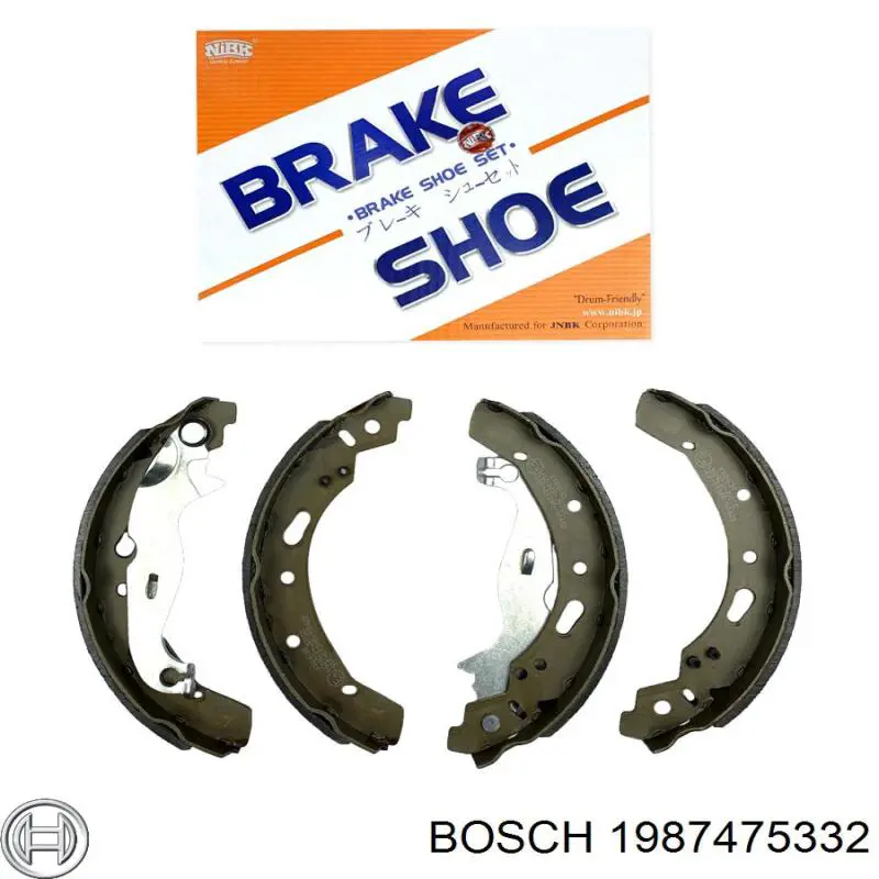 Купити 1987475332 Bosch Монтажний комплект задніх барабанних колодок