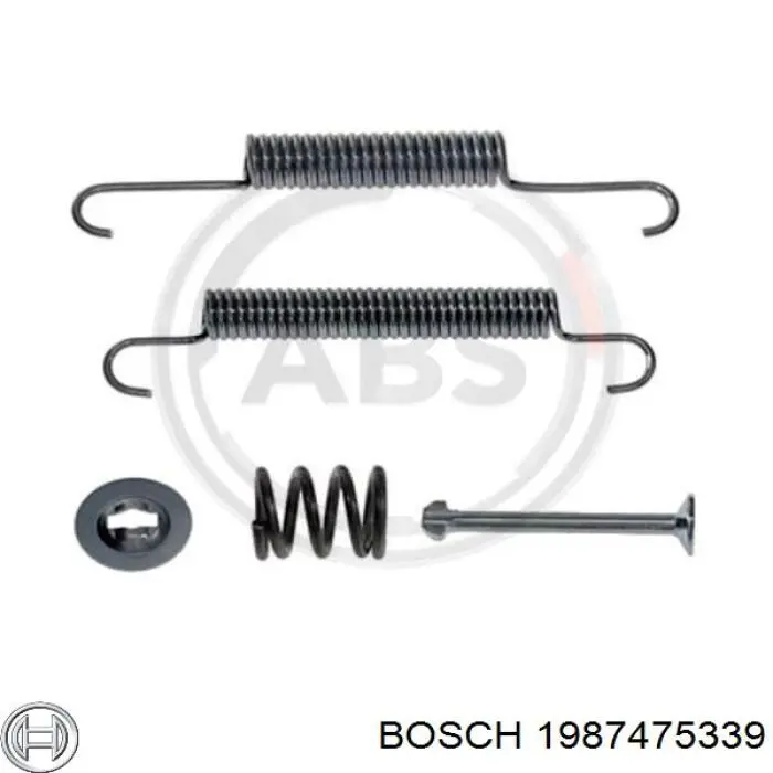 Ремкомплект задніх гальм 1987475339 Bosch