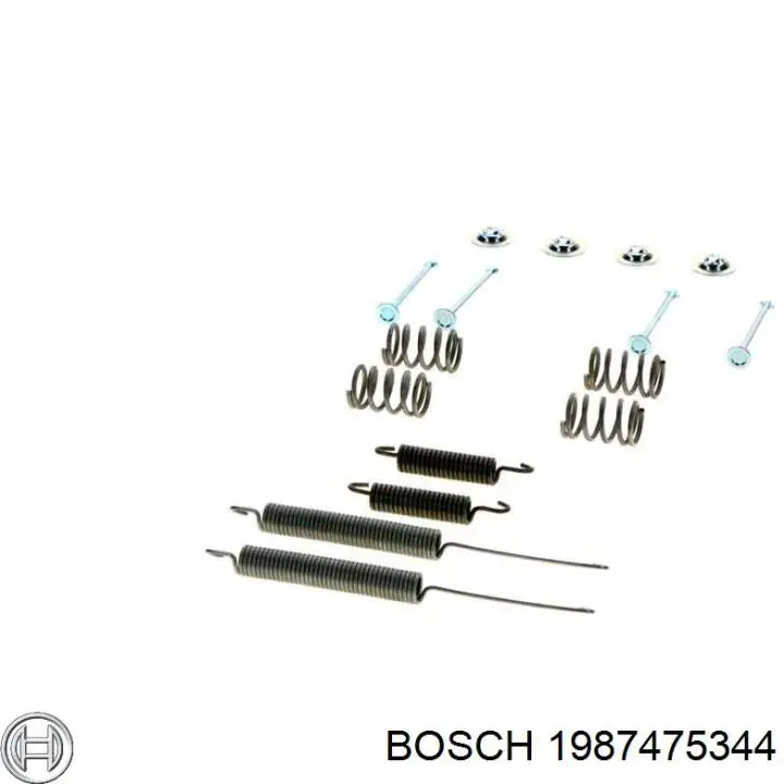 Монтажний комплект задніх барабанних колодок 1987475344 Bosch