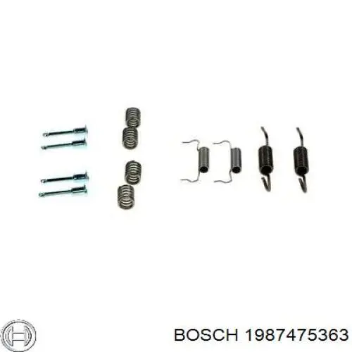 1987475363 Bosch ремкомплект гальмівних колодок