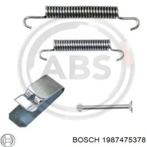 Купити 1987475378 Bosch Монтажний комплект задніх барабанних колодок