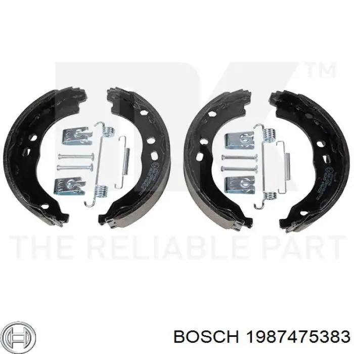 Пружина задніх барабанних гальмівних колодок 1987475383 Bosch