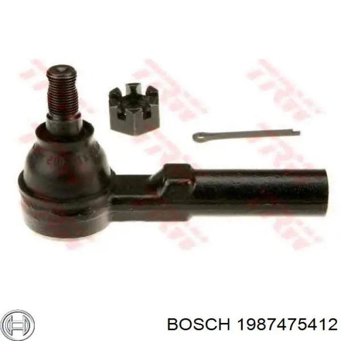 1987475412 Bosch монтажний комплект задніх барабанних колодок