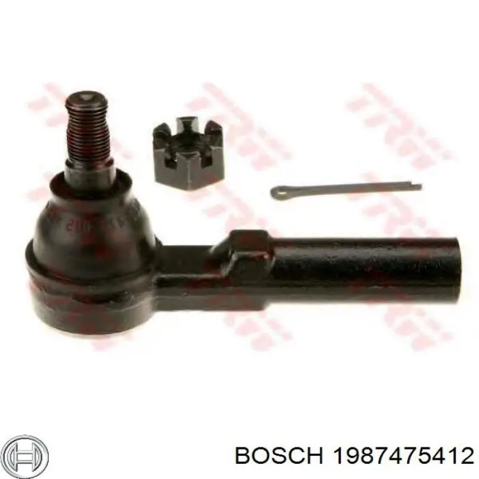 Купити 1987475412 Bosch Монтажний комплект задніх барабанних колодок
