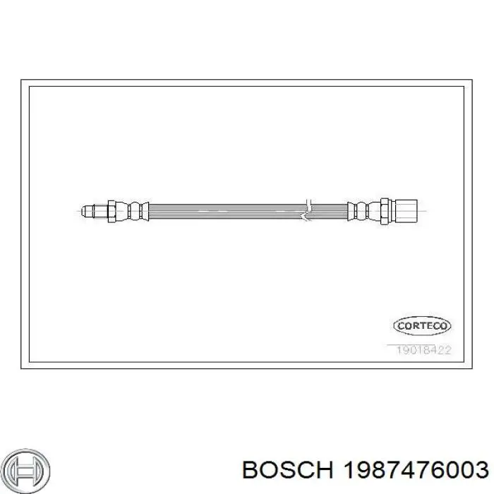 1987476003 Bosch шланг гальмівний задній