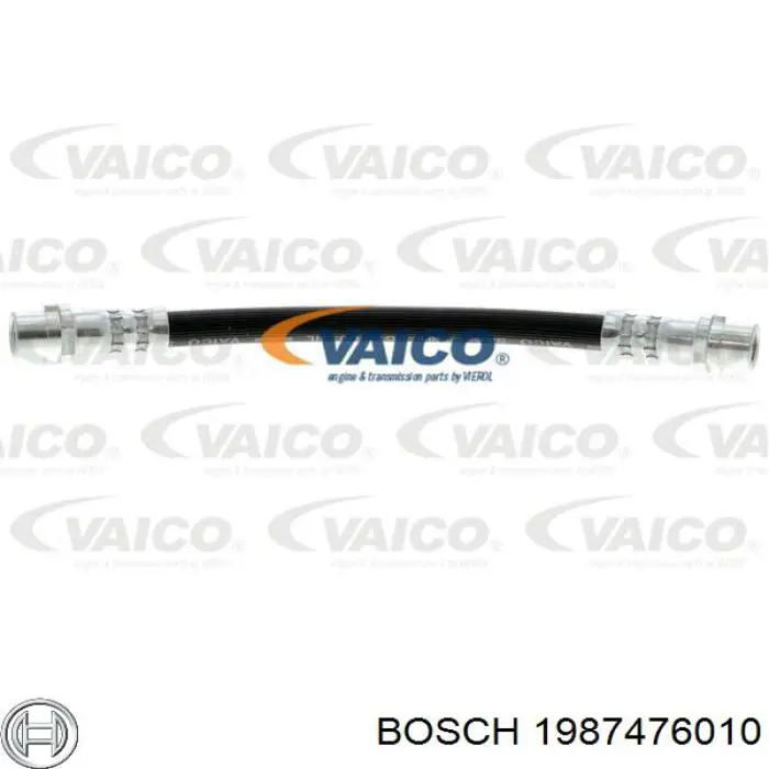 Гнучка гальмівна трубка задня Bosch 1987476010